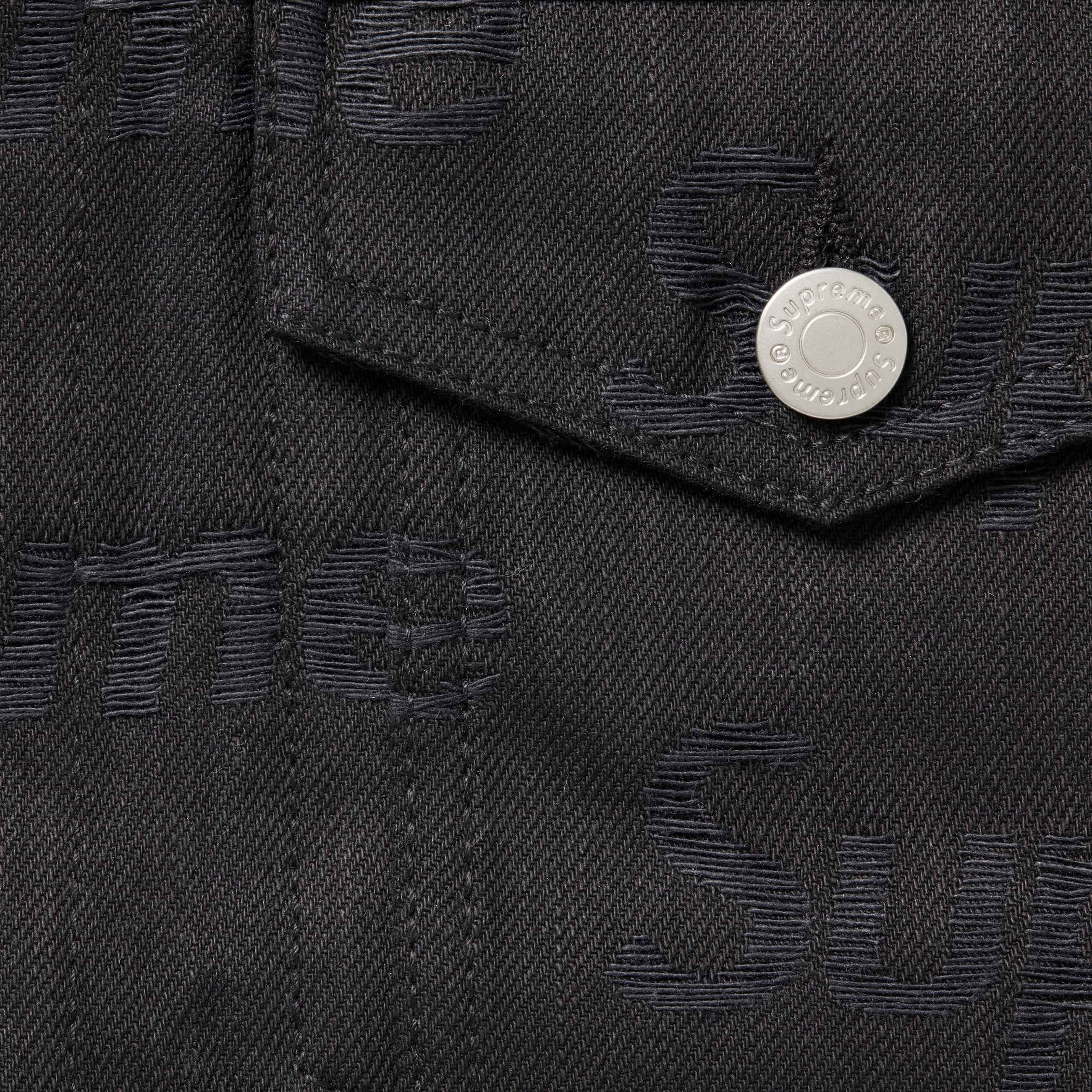 Jacquard Logos Denim Trucker Jacket view 8